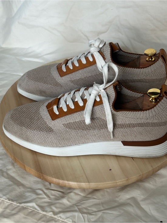 Wolf & Shepherd Other - Wolf & Shepherd Men’s SupremeKnit™ Trainer Sneakers Mocha and White US 10